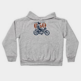 Vintage Motorcycle Continental GT 650 Kids Hoodie